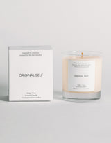 A product shot of the Original Self Focus scented candle and packaging.